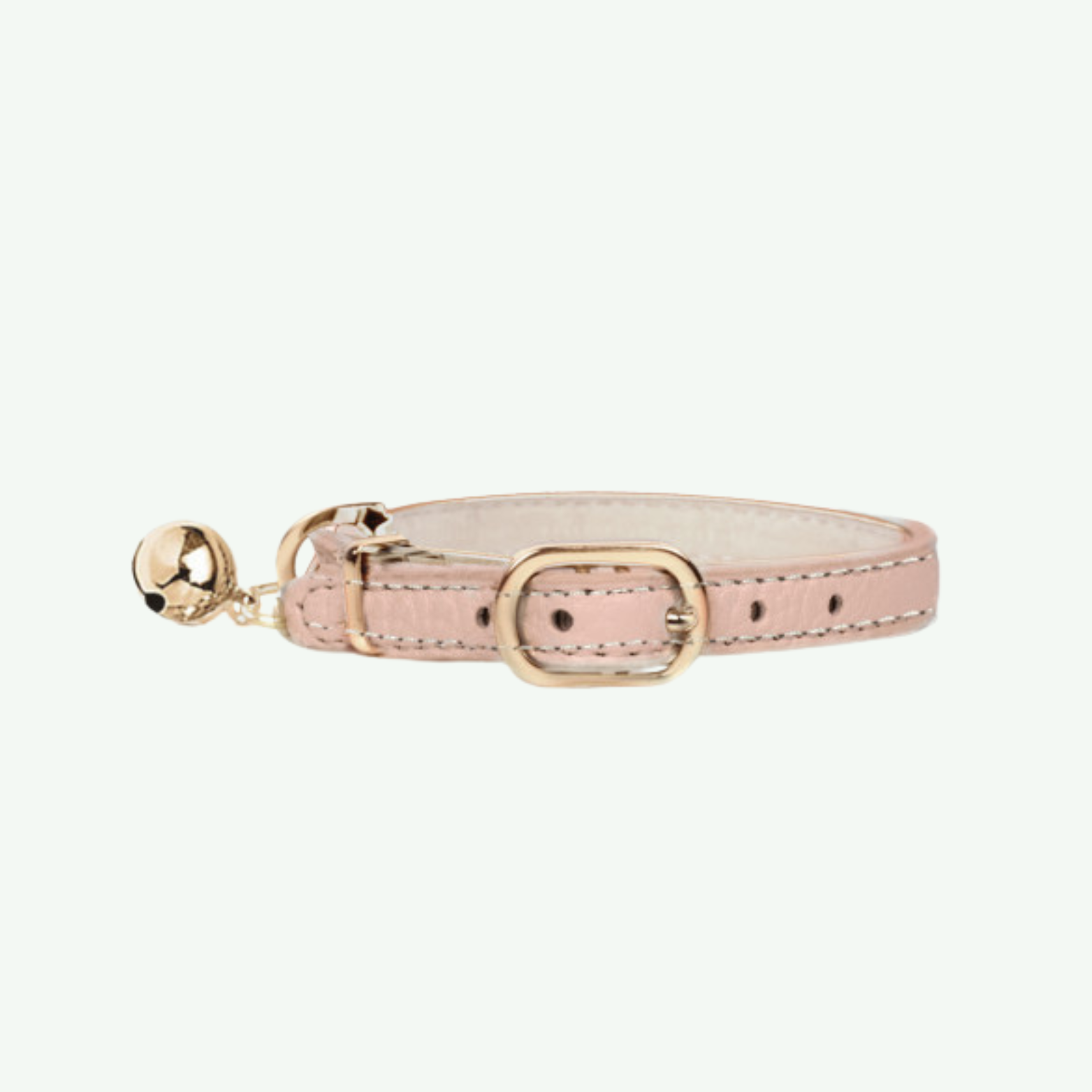 MILK&PEPPER ピンク Guepard Collar 30x1,5cm Milk & Pepper Pink Vendôme Leather Cat Collar - mysweetpet.co.uk
